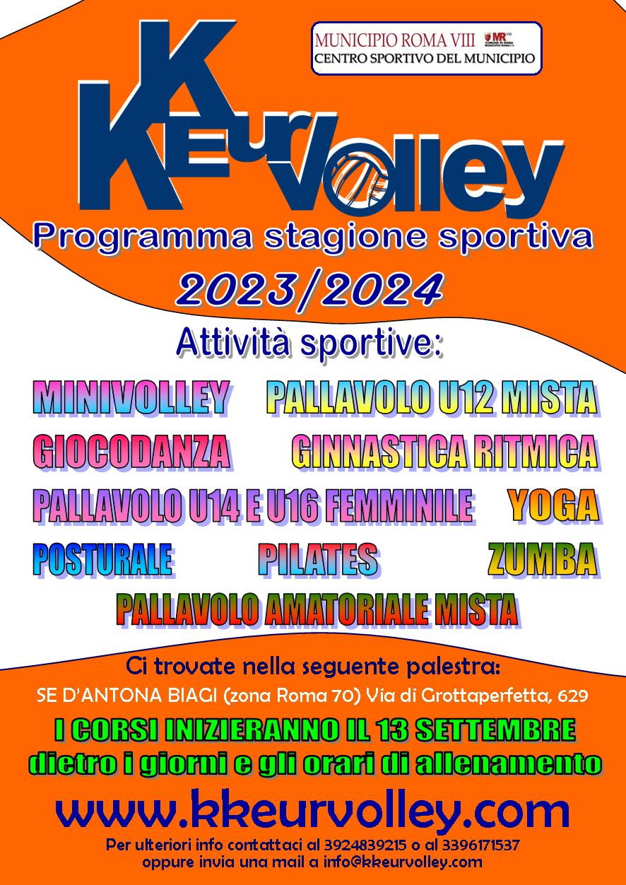 SI PARTE CON I CORSI ALLA D’ANTONA BIAGI