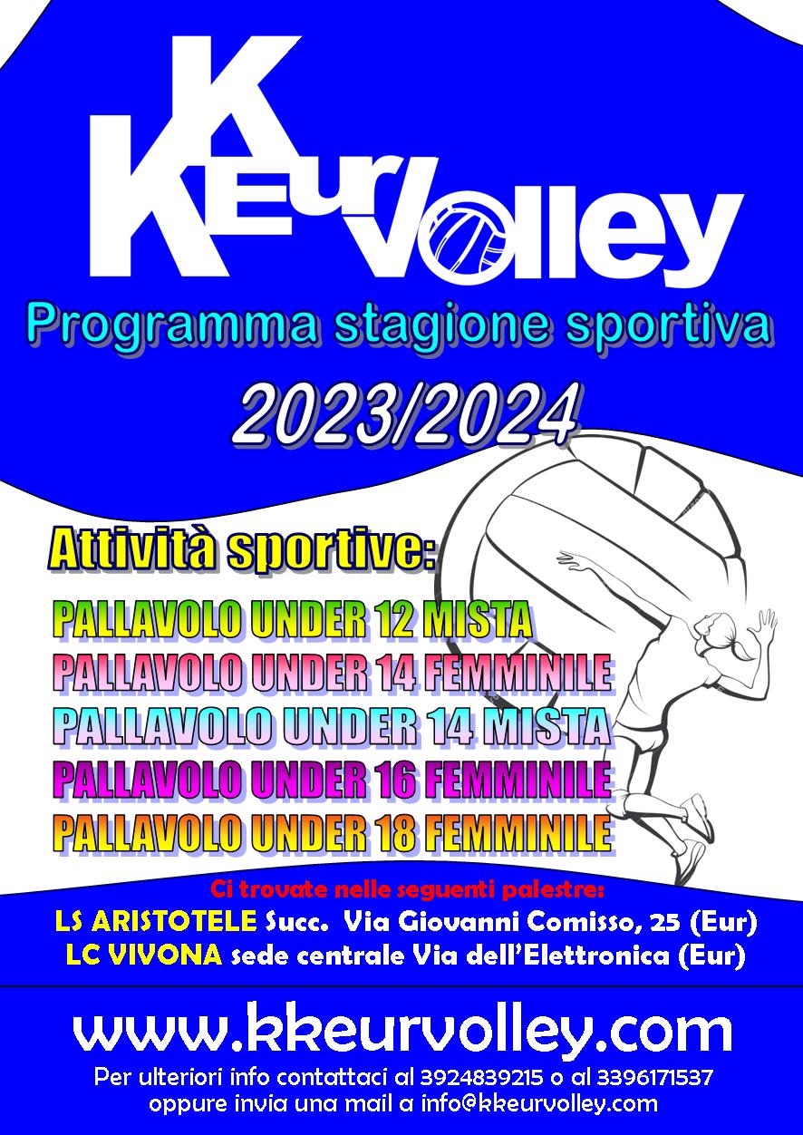 AL VIA I CORSI DI PALLAVOLO ALL’EUR
