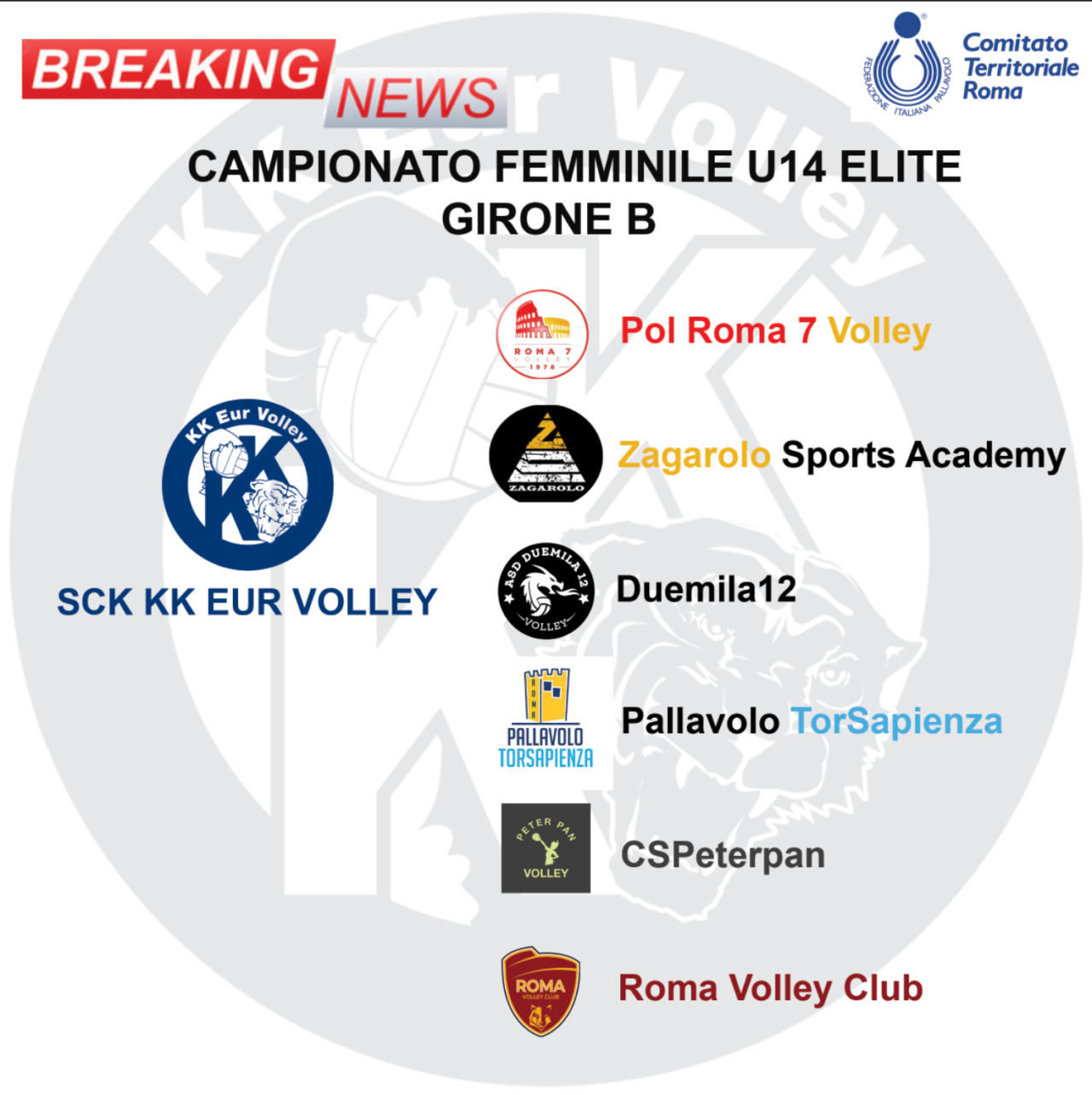 AL VIA CAMPIONATO U14F ELITE