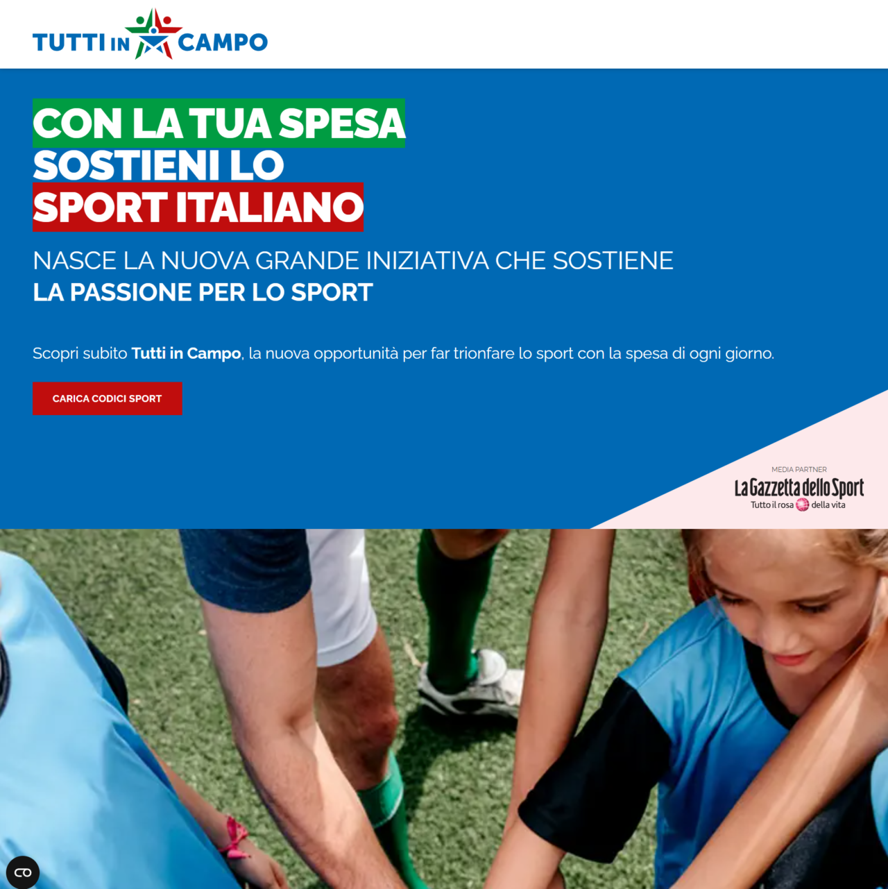 INIZIATIVA TUTTI IN CAMPO: SOSTIENICI CON LA TUA SPESA