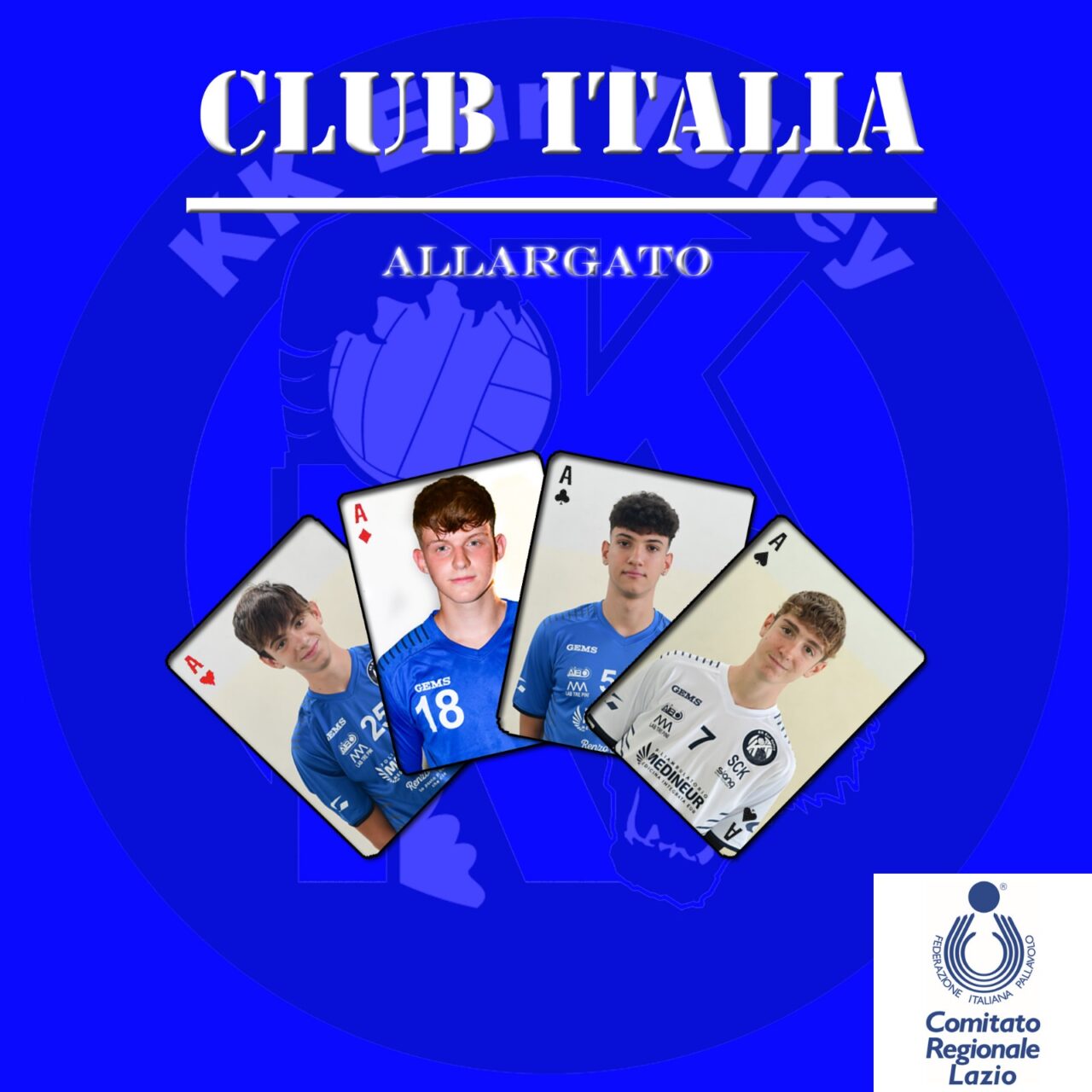 ❗ QUATTRO DEI NOSTRI “ASSI” CONVOCATI NEL CLUB ITALIA❗