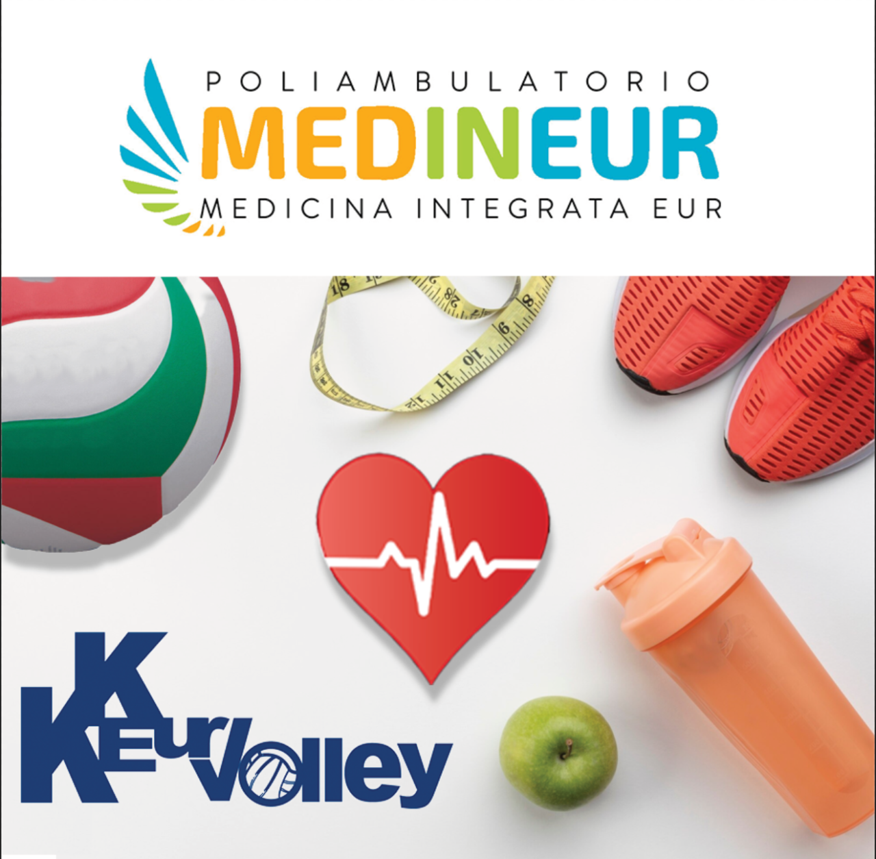 MEDINEUR e ASD KK EUR VOLLEY insieme per Sport e Salute