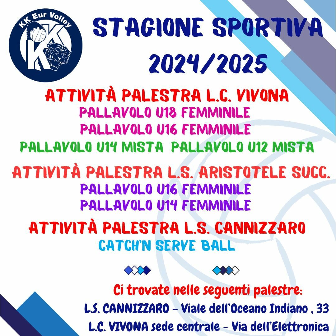 ATTIVITA’ SPORTIVE EUR 2024-2025